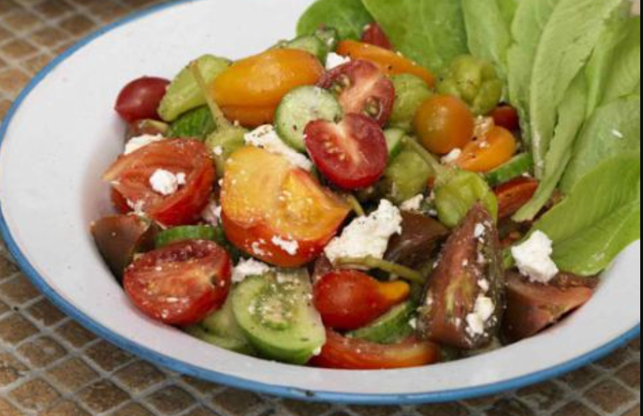 Heirloom Tomato Greek Braai Salad