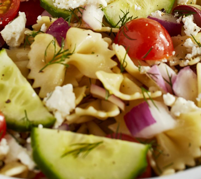 Greek Pasta Salad for braai
