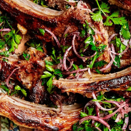 Seven-Spice Lamb Braai Chops with Parsley