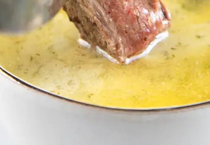 Garlic Butter Sauce with Steak