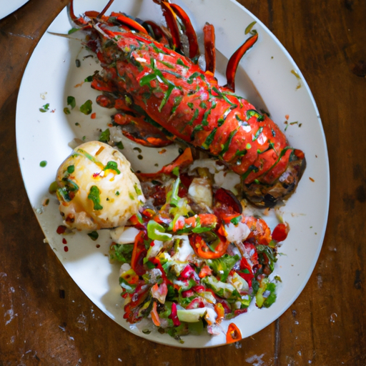 Braai Lobster and Potato Salad