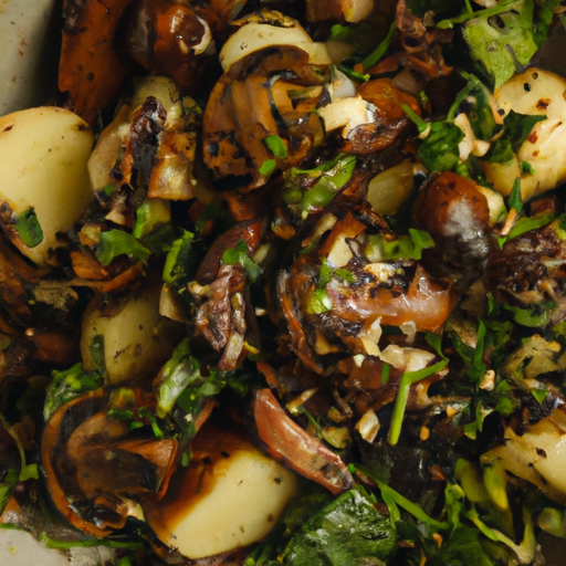 Braai Wild Mushroom and Truffle Oil Potato Salad